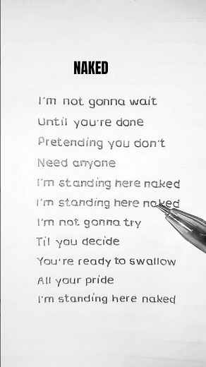 Naked - James Arthur (Lyrics)