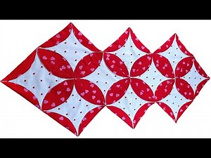 Cathedral Quilt Table Runner Tutorial &Pattern//Easy Quil Cathedral // How to Create Cathedral Quilt