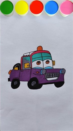 How to draw Lightning McQueen Car step by step drawing #shorts #drawing #mcqueen #car
