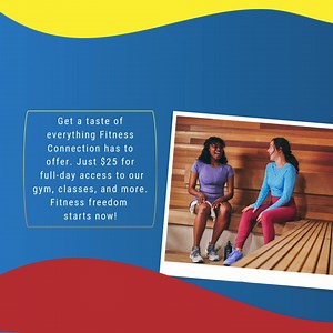 7.4K views | Got a friend who thinks they can't keep up with your gym game?  Tell 'em to grab a $25 FC Paid Pass and prove it! One day, all-access, no excuses. Time to show ‘em how it’s done.  | Fitness Connection | Facebook