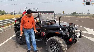 76K views · 1.6K reactions | Khorsha, Gonda district (UP)ke liye Kuwait country se Noushad khan ji apne liye online order Kiya ye modified Jeep Rajesh jain motor ko we make modified open jeeps on order base only and deliver all India,,,,40 days time to complete after advance,,no loan no emi no finance,,, 50000 advance to book ur jeep,,,Rc noc clear to all state,,, 4.80 minimum price…Rajesh Jain motor ⁨09035785000 | Rajesh jain motors | Facebook