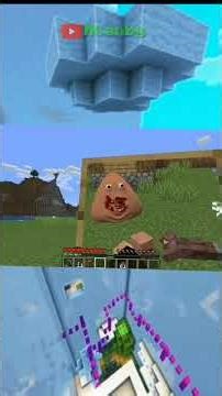 This guy is being chased by an evil Pou in Minecraft!!