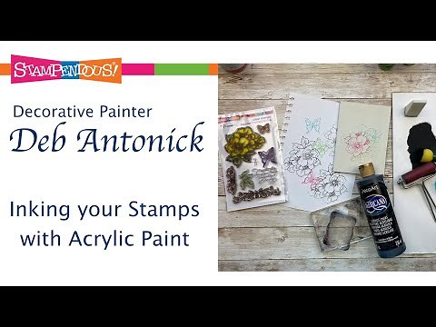 Inking Your Stamps with Acrylic Paint