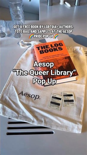 Aesop Body of Work "The Queer Library” Pop Up!🏳️‍🌈
