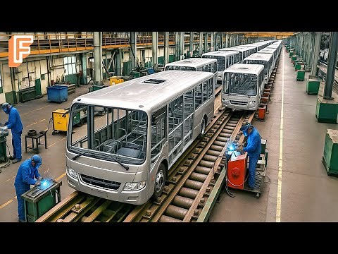 How Millions Of Buses Are Made On Massive Assembly Lines