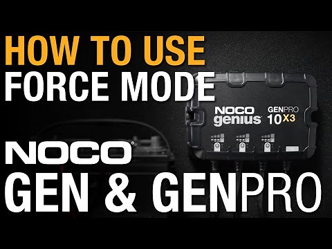 How to use Force Mode on NOCO GEN & GENPRO