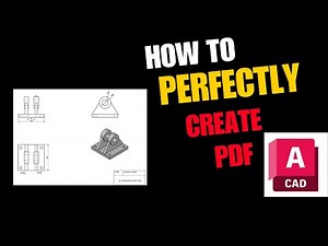 "How to Create PDF in AutoCAD (Step-by-Step for Beginners!) 🔥