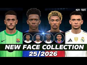 PES 2017 NEW FACE COLLECTION 2025 🔥 | Realistic Faces Update...!