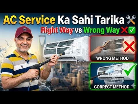 Correct Way to Service AC | Step-by-Step AC Cleaning & Maintenance Guide ❄️