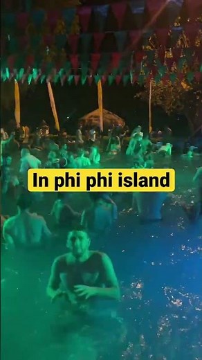 Crazy pool party in phi phi island #phiphiislands #thailand #poolparty