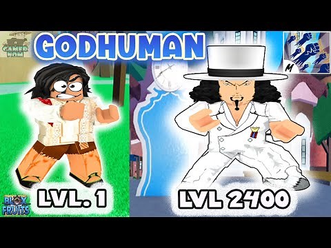 Noob to Max Lvl Using GODHUMAN - BLoxfruits