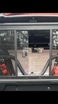 Yamaha Rmax 1000 2 OEM glass rear sliding windshield install and review