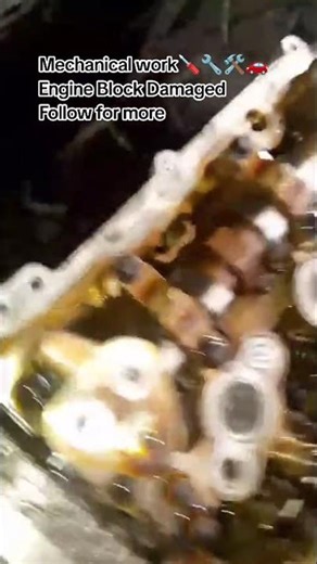 Engine Block Damage | Chevrolet Spark | Spark #automobile #mechanic #works #problemfix