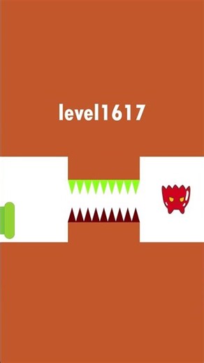 The red monster's mission is to overcome obstacles. Perfect Animation