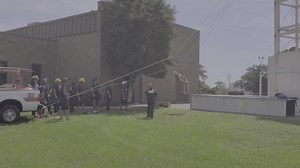 Rope Rescue Training today on the MBFD Training grounds. This was to simulate a high rise rescue such as a hotel or amusement park ride. #earnit #roperescue #usar | Myrtle Beach Fire Department