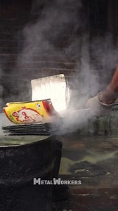 15K views · 109 reactions | Recycling and Making of Oil Tin Boxes | Factory Process | Metal Workers | Facebook
