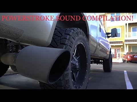 7.3 L F250 Super Duty Diesel Powerstroke Sound Compilation!