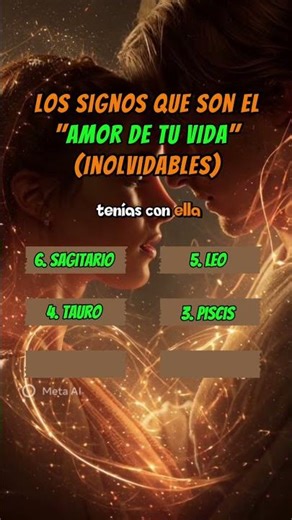 Los signos que son el "AMOR DE TU VIDA" (Inolvidables)