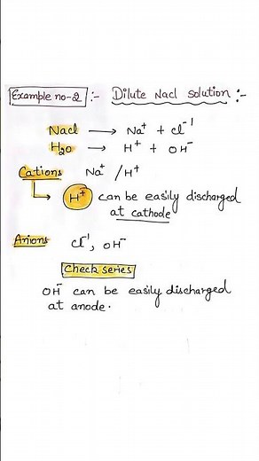 Electrolysis explained complete and detailed notes| inorganic chemistry |