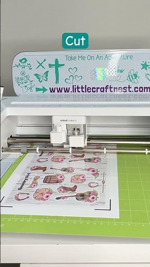 Make Sticker Sheets with Canva and Cut with Cricut - Watch the full tutorial! #cricut #canva via