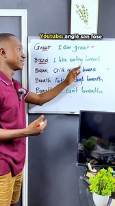 Great, break, bread, breath, breathe | ANGLÈ SAN FÒSE