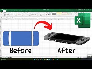 [3D Excel Art] I made a Nintendo Switch using Excel figures. [Microsoft Excel Drawing]