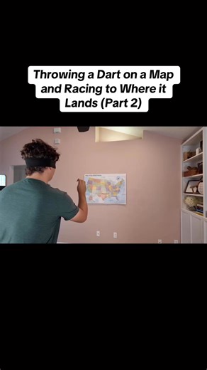 349K views · 7.5K reactions | Throwing a dart on a map and racing to where it lands…(part 2) link: https://youtu.be/W9Jz9PZJBlI?si=e33lcem8o9Q_elHA | Michael DiCostanzo | Facebook