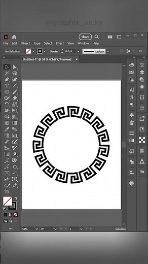 how to make greek pattern in adobe Illustrator #adobesoftware #adobedesign#adobeillustrator
