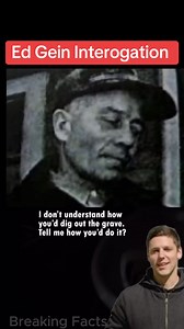 250K views · 884 reactions | Ed Gein Interogation - This rare audio recording has been digitally restored with clearer voice quality and enhanced with English subtitles, allowing you to experience one of the most chilling moments in criminal history. The original interrogation audio of Ed Gein real voice with subtitles. #reels #usa #facts #edgein | Breaking Facts | Facebook