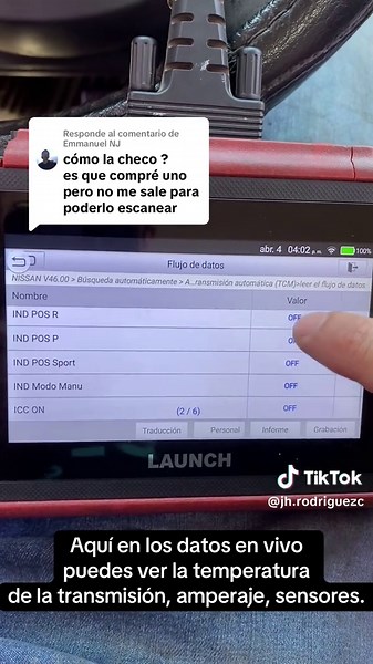 Cómo escanear transmisión con escaner Launch