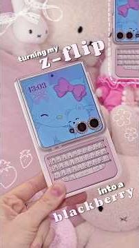 Turning my Z-Flip into a Blackberry (sorta)🌸🫶🏻#samsungflip7 #blackberryphone ‪@CNshopperOfficial‬
