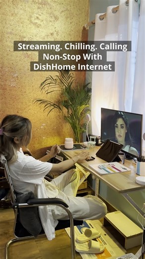 Streaming. Chilling. Calling. Non-stop with DishHome Internet. 🎧 | DishHome