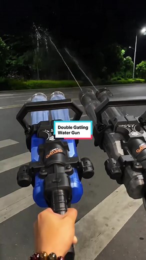 New Double Hose Electric Water Gatling Gun