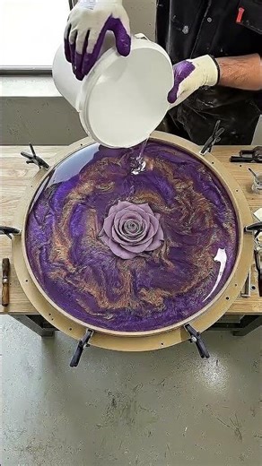 This Table Is Pure Luxury!🌹So Satisfying! #diy #interiordesign #relax #satisfying #homedecor #luv