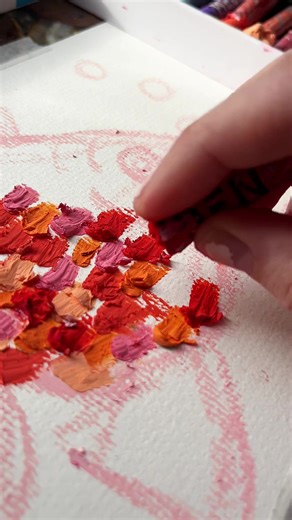 drawing an oil pastel goldfish 🐠 #oilpastel #artprocess #arttutorial #satisfyingart #satisfyingvideo