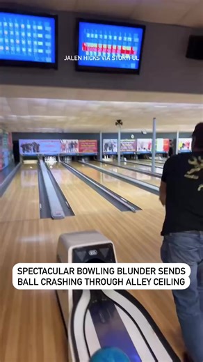 A spectacular fail at a bowling alley created a hilarious moment to remember for two brothers in Missouri after one of them captured it on camera. This footage was provided by Jalen Hicks, who told Storyful that his brother Keaton captured the moment when he took a tumble and sent his bowling ball flying through the roof above his lane. “My first thought was ‘Uh-oh, what happens now?’ We were the only few people in the bowling alley,” Jalen said. Thankfully, Jalen said the staff proved understan