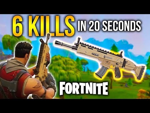 INSANE LEGENDARY SCAR Fortnite Battle Royale
