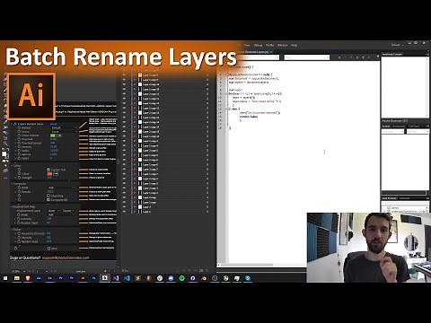 Adobe Illustrator Scripting QuickTip - Batch Rename Layers