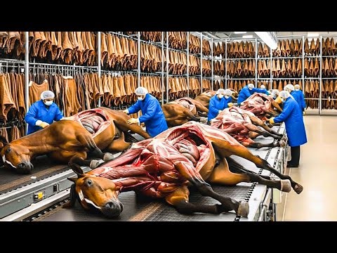 How Horsehide Is Turned Into Luxury Leather Handbags – Tour the Multi-Million Dollar Modern Factory.