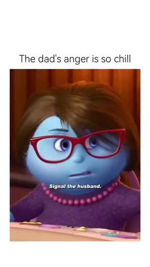 Daily Pixar & Disney Magic on Instagram: "Dad’s anger is so chill as compared to Riley’s anger “Inside Out” (2015)! It’s a Pixar animated movie that shows the emotions Joy, Sadness, Anger, Fear, and Disgust inside the mind of a young girl named Riley. While it mainly focuses on her, her dad’s emotions are also shown briefly in funny scenes especially at the dinner table! #insideout #disneypixar #pixarfeels"
