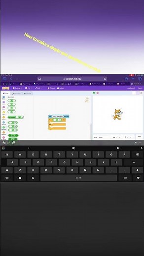 How to make a simple quiz question on scratch (tutorial)
