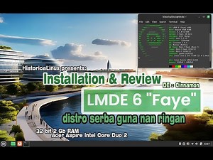 Ayo Install Linux Mint Debian Edition 6 Faye on 32 bit 2 Gb RAM Review SuperTuxRacing LibreCAD