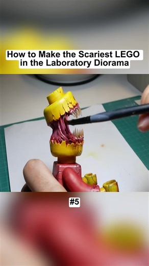 How to Make the Scariest LEGO in the Laboratory Diorama #craft #diy #maker #robot #miniatures