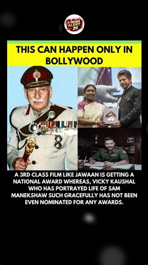 A 3RD CLASS FILM LIKE JAWAAN IS GETTING A NATIONAL AWARD WHEREAS VICKY KAUSHAL.💥#sammanekshaw #viral