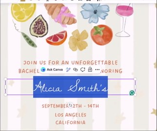 Water Bottle Label Editable Template: Party Favor Canva Printable, Floral Whimsical Decor - Etsy