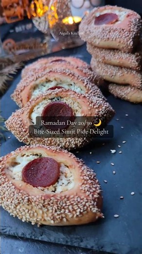Ramadan Day 20/30 🌙 Mini Simit Pide for Iftar 🤍