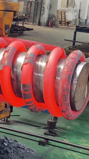 Hot Metal Spring Making Process | High-Temperature Forging & Coiling Process