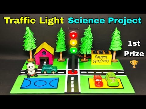 Traffic light school project,Traffic light project working model,Traffic signal project for school