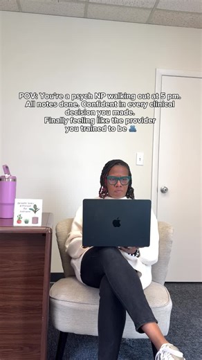 Every new Psych NP hits that point where the excitement fades, and the self-doubt creeps in. 😔 You're staying late finishing notes, overthinking every med change, wondering if you're cut out for this. But imagine a different version: Walking into work calm instead of anxious. Making clinical decisions you actually trust. Finishing your charts on time and leaving work at work. Finally feeling like the competent provider you know you can be. ✨ That version of you isn't some distant fantasy. They 