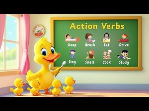 Learn Action Verbs in English | Action Words for Kids | Little Ducklings Academy